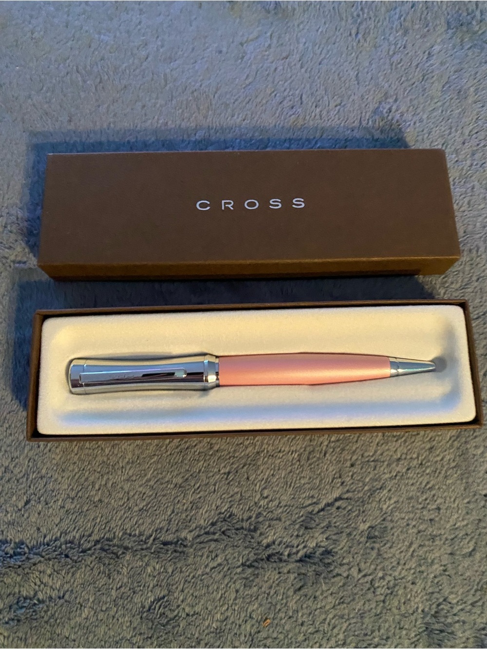 New CROSS Pink Ballpoint Pen with pearlescent bottom